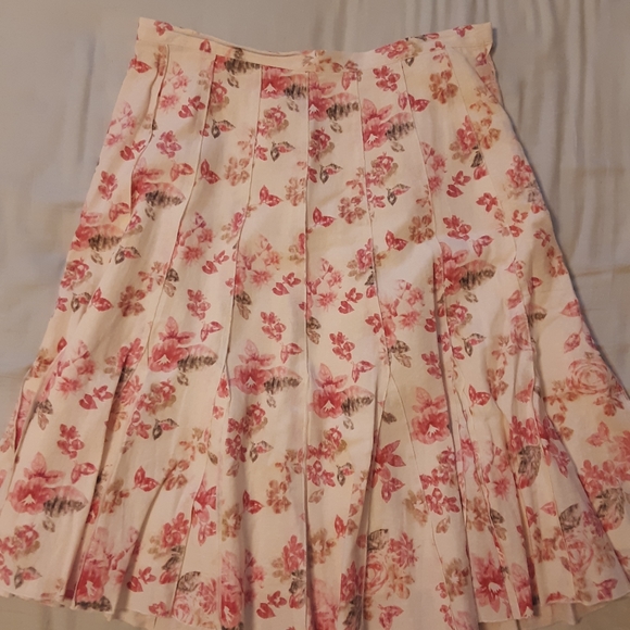 Coldwater Creek pink floral skirt size PL - Picture 2 of 5